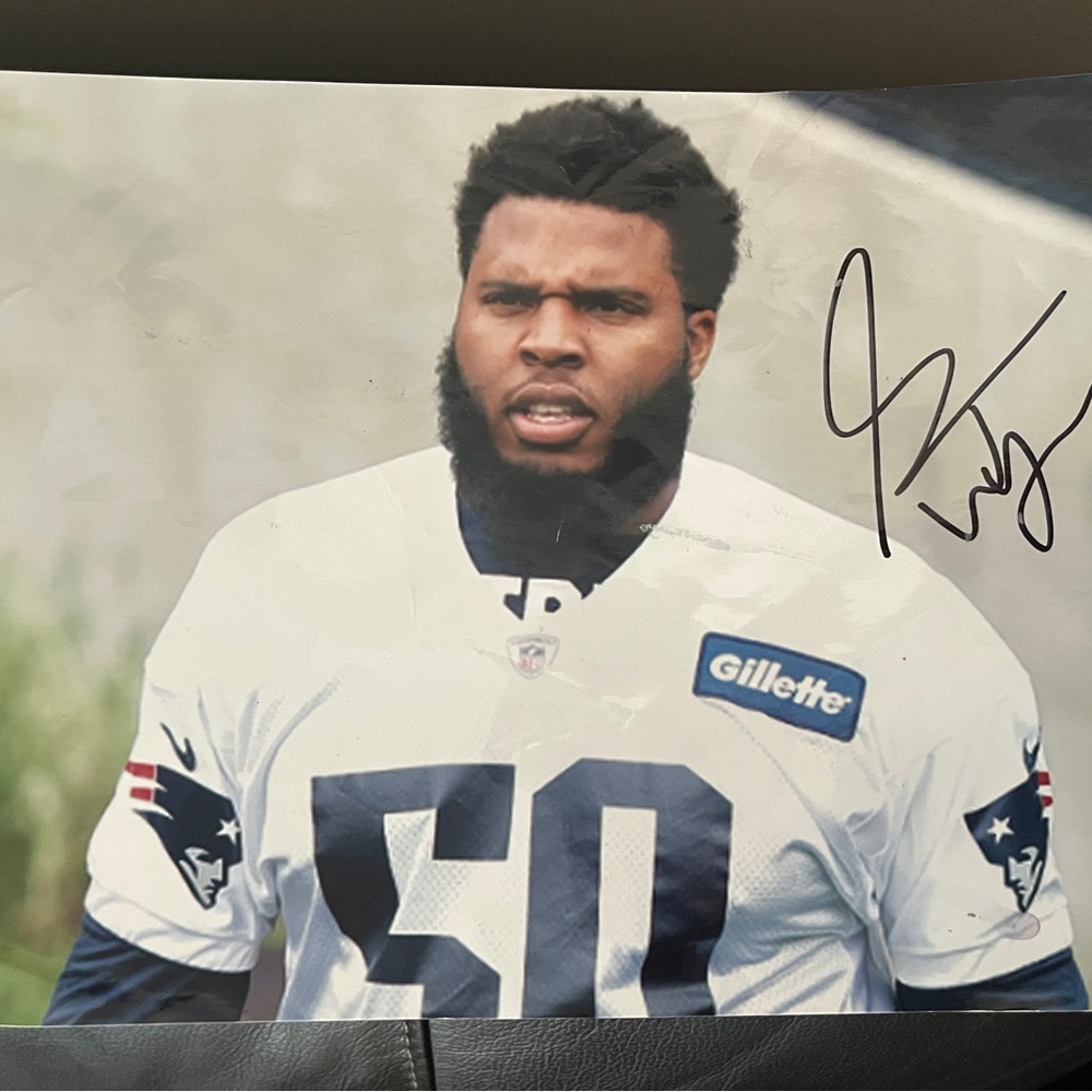 Autographed Isaiah Emmanuel Wynn photo New England Patriots